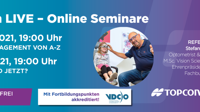 Neue Online-Seminare: Erfolgreich durchstarten mit Myopie-Management